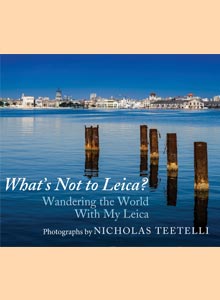 cover art of Nicholas Teetelli's upcoming title, What's Not to Leica